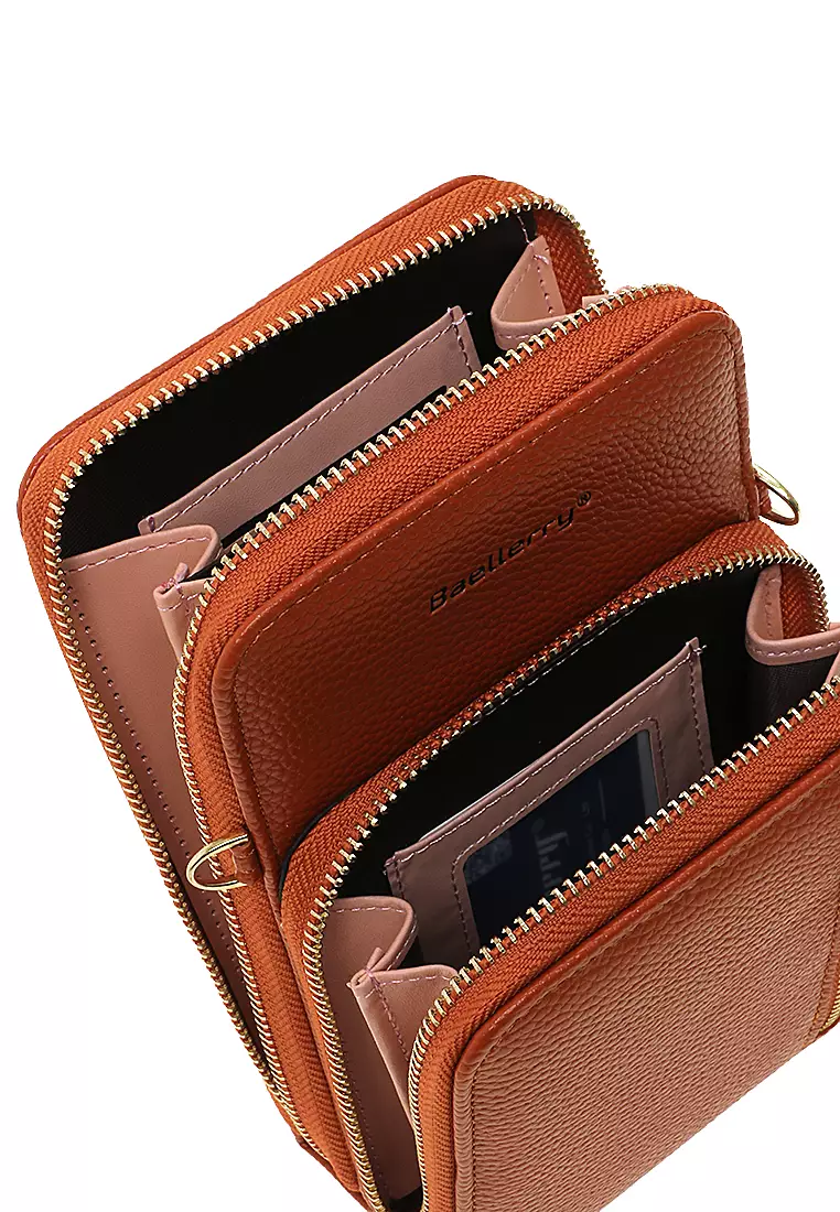 Sling Bag Tas Selempang Wanita Dompet HP Multifungsi Many Slot Material PU Leather ORIGINAL