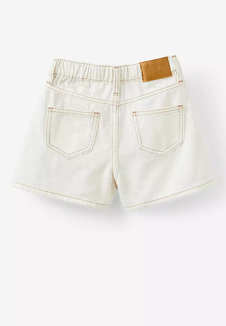 Sarai Pleat Front Denim Shorts