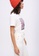 MAJE white and pink and blue Silkscreen Printed T-Shirt 78B7EAAAC224B3GS_3