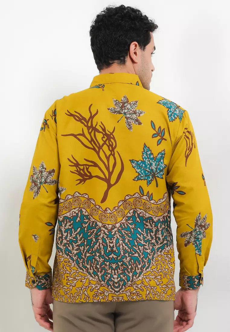 Ranting Kemeja Batik Exclusive Premium Pria Casual Modern Lengan Panjang