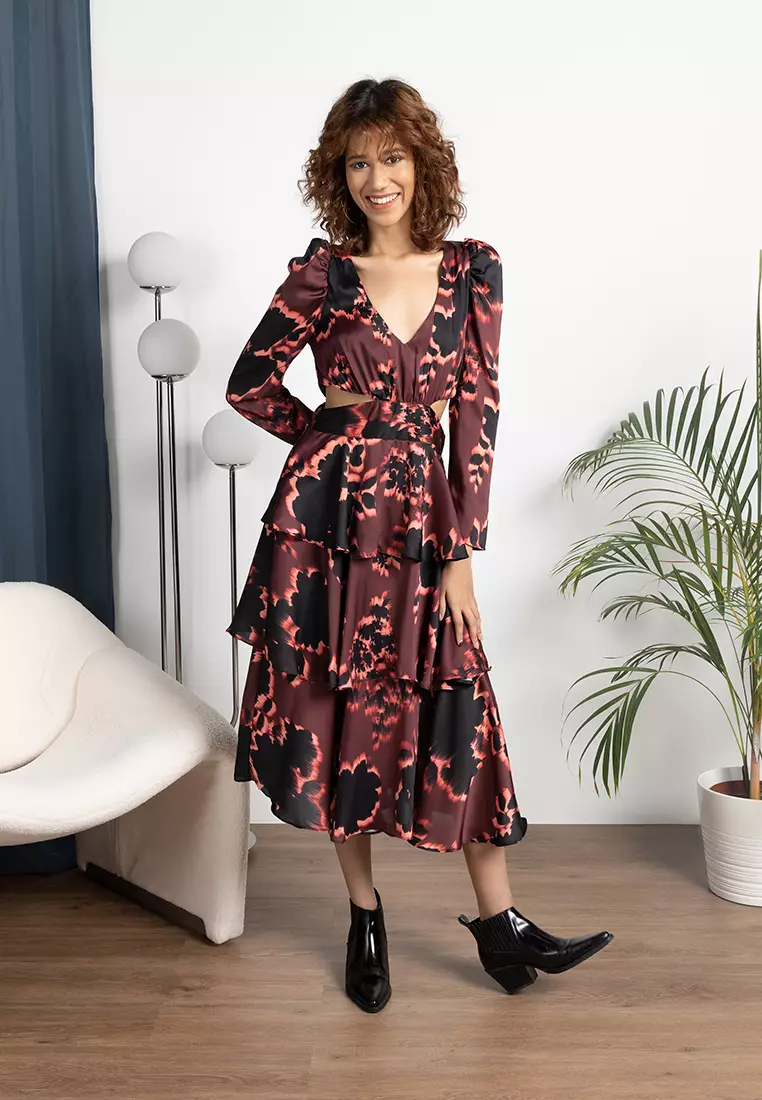 Buy TOPSHOP Cutout Waist Occasion Midi Dress 2024 Online ZALORA
