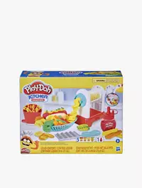 Play-Doh Kitchen Creations Spiral Fries Playset for Kids 3 Years and Up  with Toy French Fry Maker, Drizzle, and 5 Modeling Compound Colors,  Non-Toxic