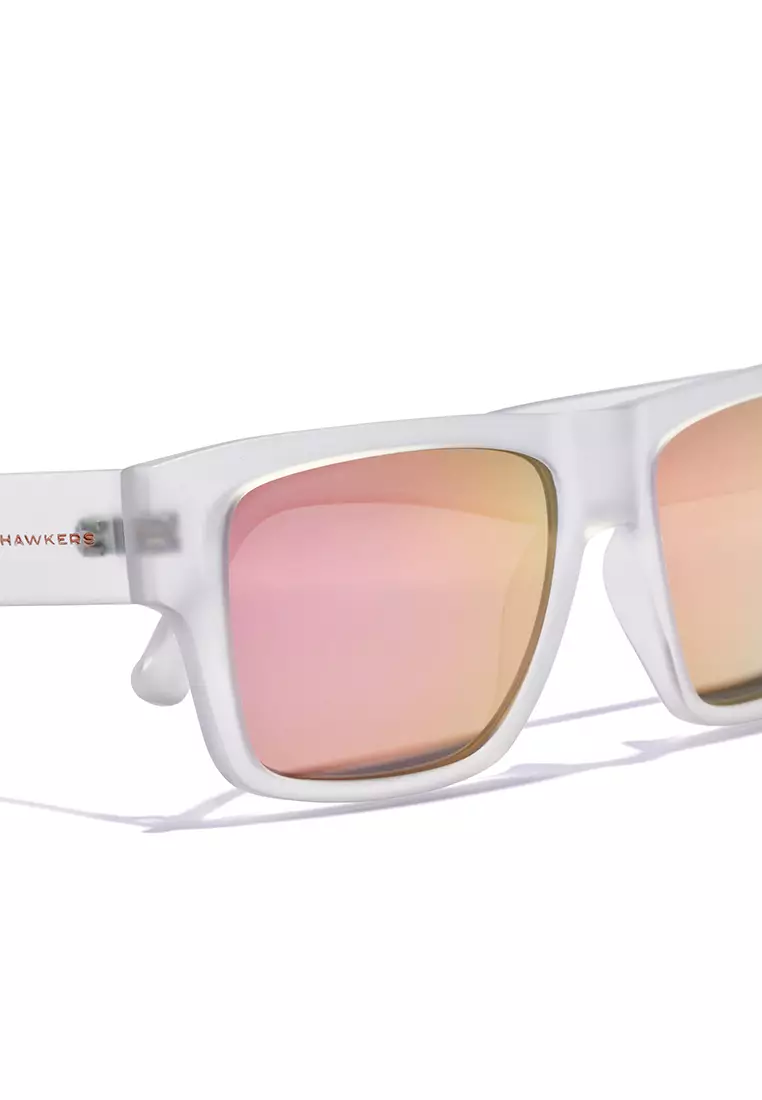 HAWKERS Waimea Polarized Crystal Pink Sunglasses For Men And Women, Unisex. Official Product Designed In Spain