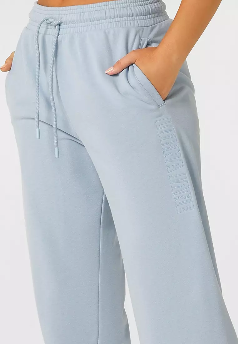 LORNA JANE Women's Wide Leg Flowy Cropped Lounge Pants Size Small
