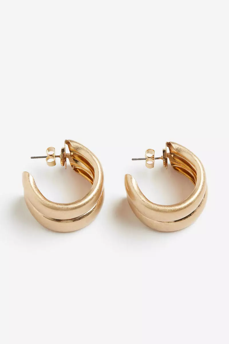 Chunky hoop earrings on sale