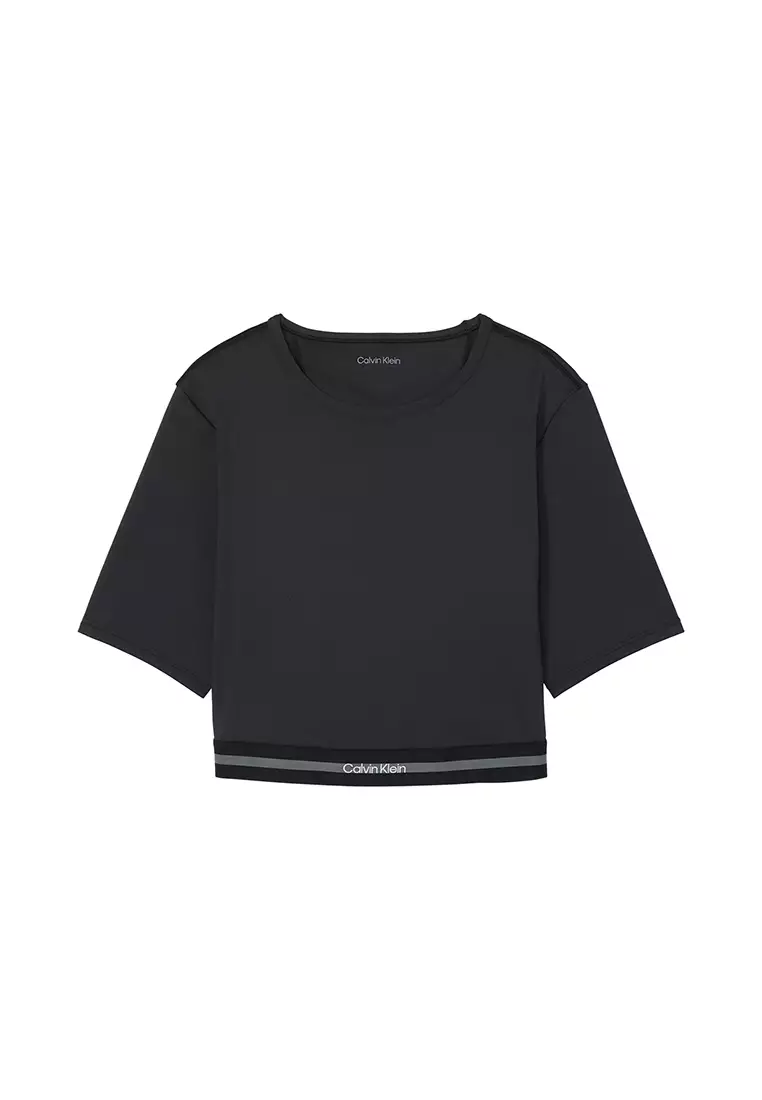 Cropped Quick Dry Performance Gym T-Shirt - Calvin Klein Sport