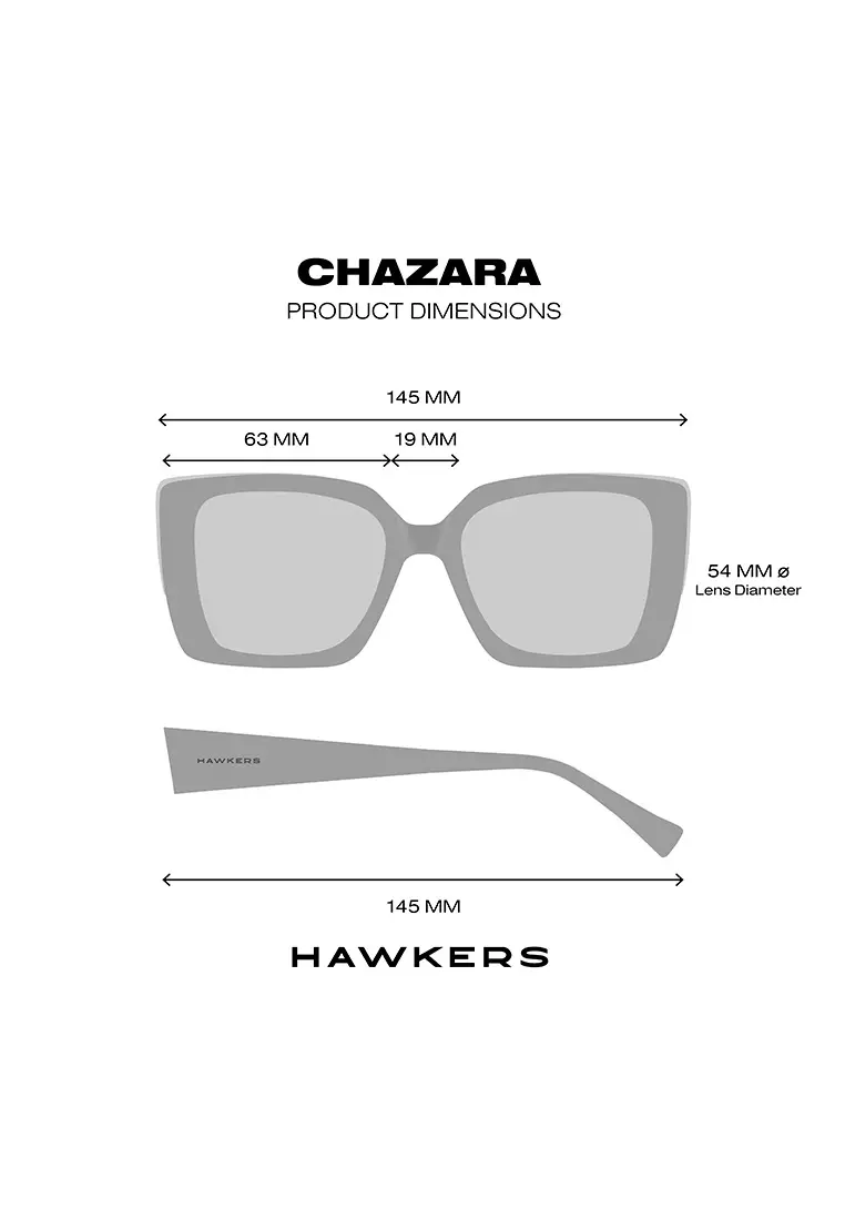 HAWKERS Caramel CHAZARA Sunglasses for Men and Women, Unisex. Official Product designed in Spain