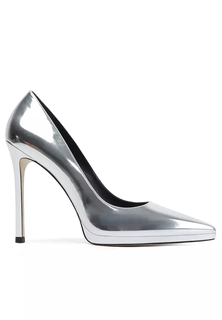 12CM Patent Leather Pointed High Heel Shoes HZL520