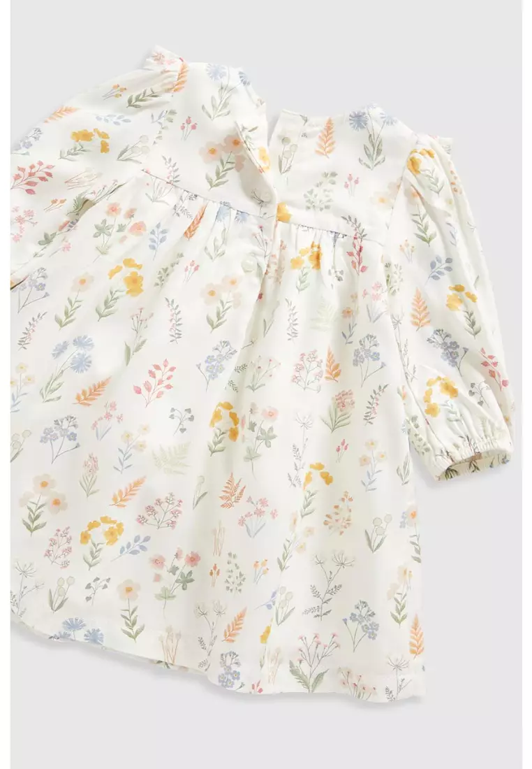 Floral Woven Dress and Knickers Set
