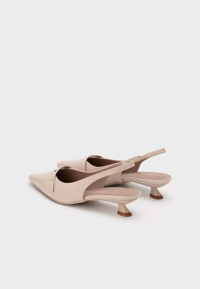 POINTED TOE SLINGBACK SPRAY HEEL