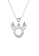 Her Jewellery silver Deer Antlers Pendant (White Gold) - Made with Swarovski Crystals 44D3FACA4668FDGS_3