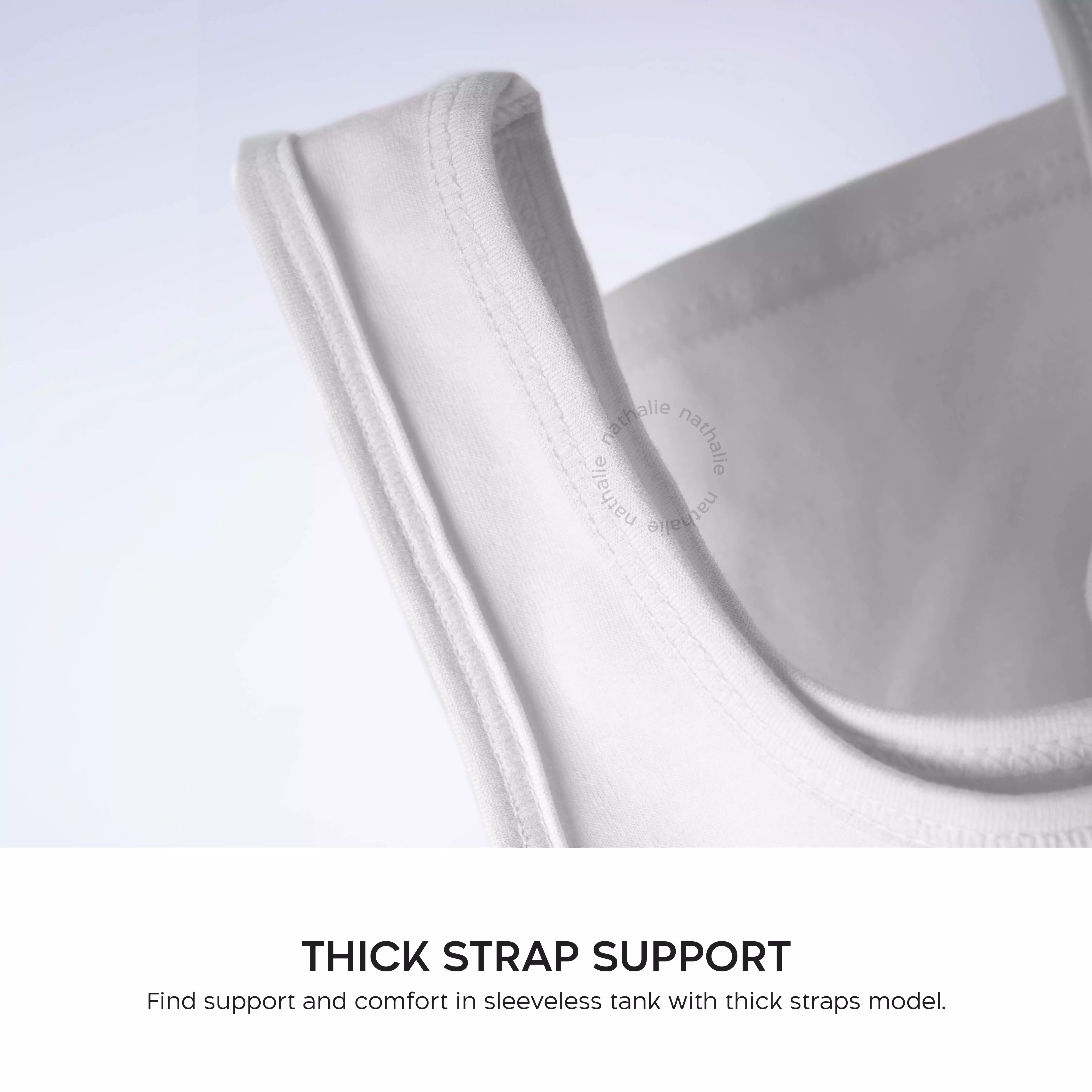 Nathalie Tank Top Classic 1 pcs NTA 750 - Hitam