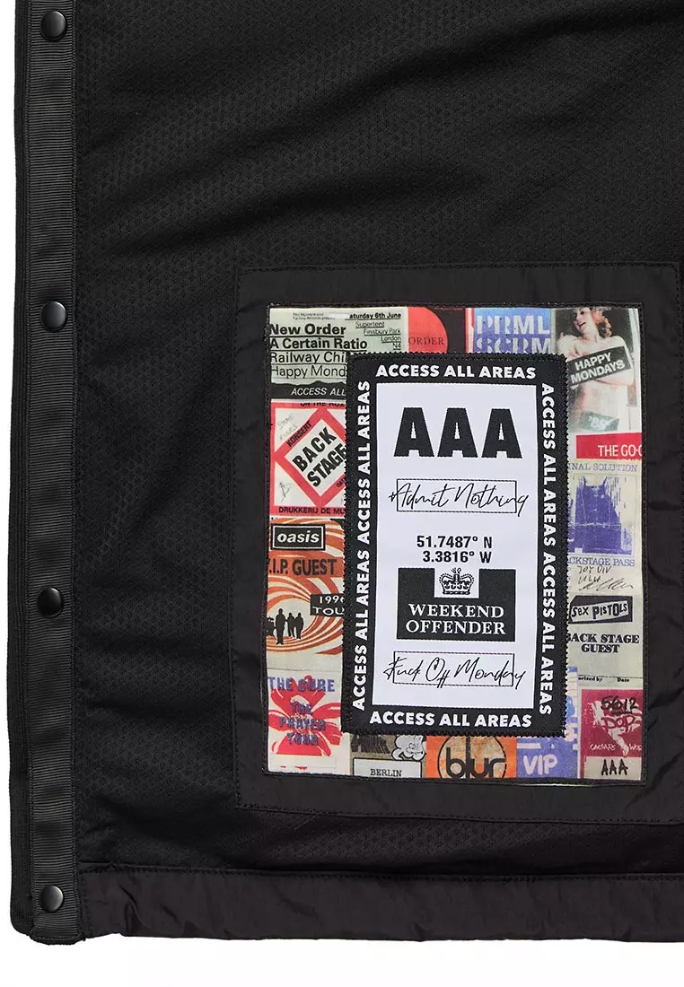 MENS BLACK RONSON PARACHUTE CARDIGAN