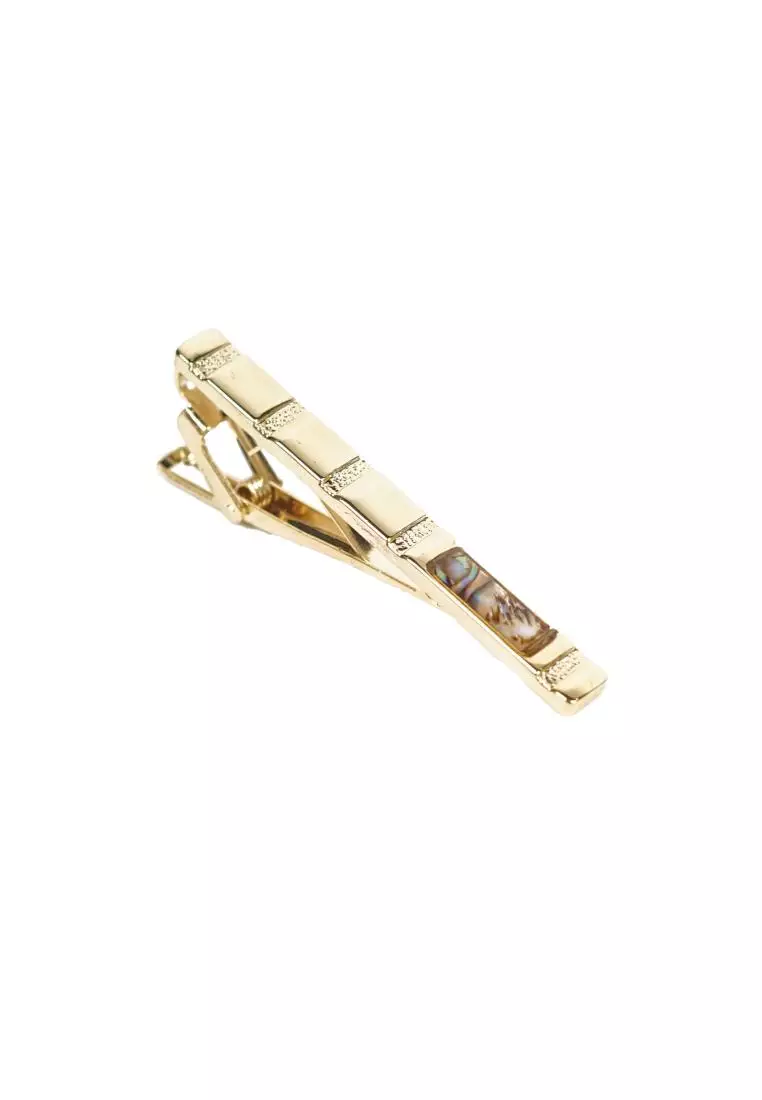 Houseofcuff Pin Tie Jepit Dasi Slim Gold A01