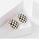 Glamorousky silver 925 Sterling Silver Plated Gold Simple Fashion Black and White Checkerboard Geometric Diamond Stud Earrings 7AE88AC0EF56F4GS_3