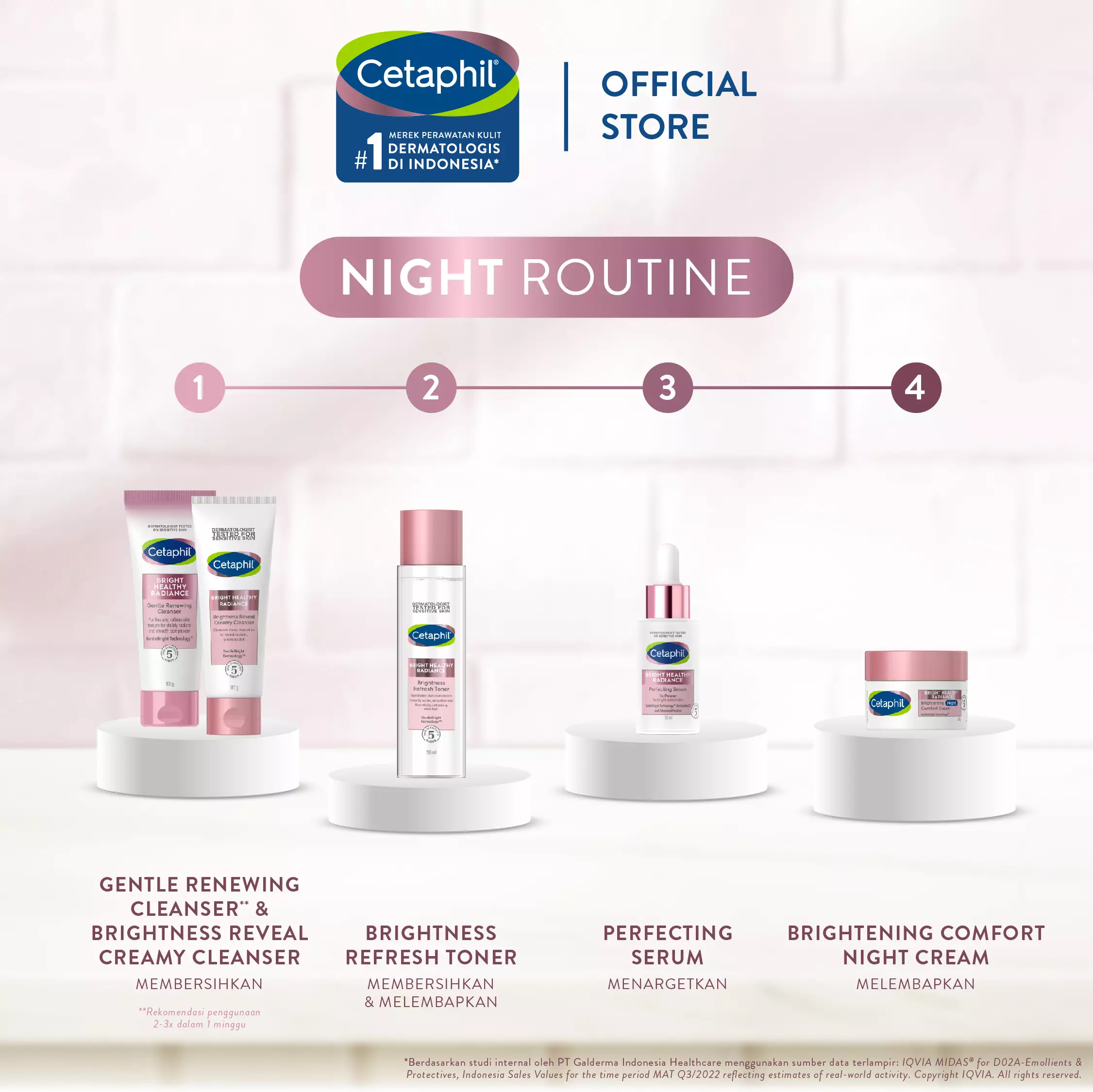 Cetaphil Bright Healthy Radiance Perfecting Serum 30ml dengan Sea Daffodil, Niacinamide, Advanced Peptide, Antioxidant C untuk Mengurangi Bintik Hitam