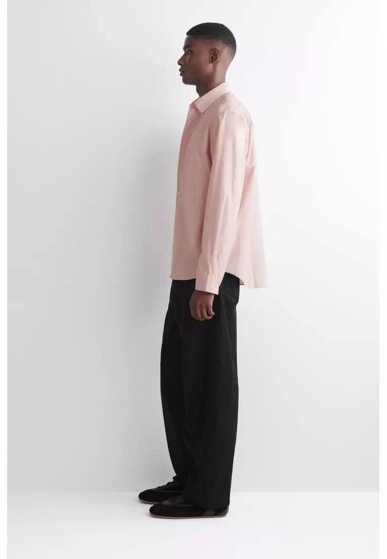 RELAXED PIMA COTTON-POPLIN SHIRT
