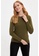 DeFacto green Long Sleeve Round Neck Pullover 88B32AA88F4042GS_4