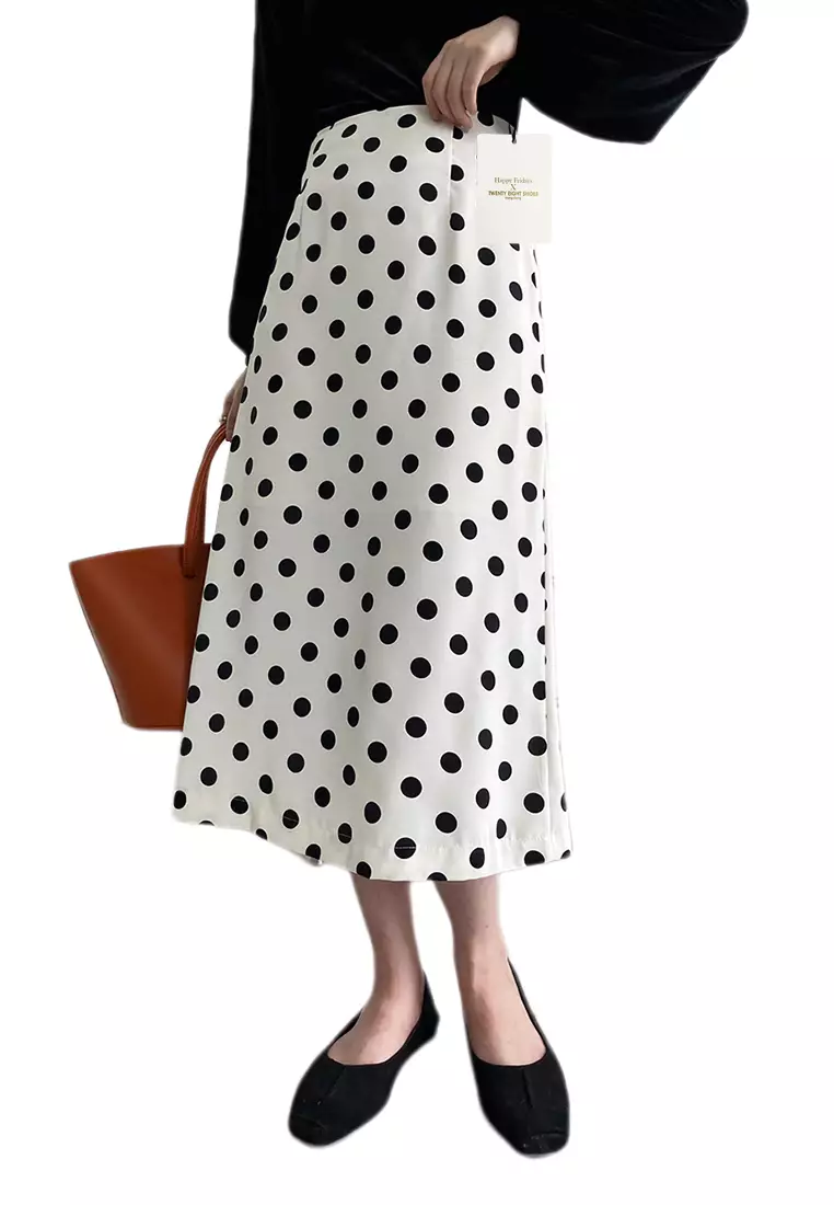 Polka dot outlet skirt singapore