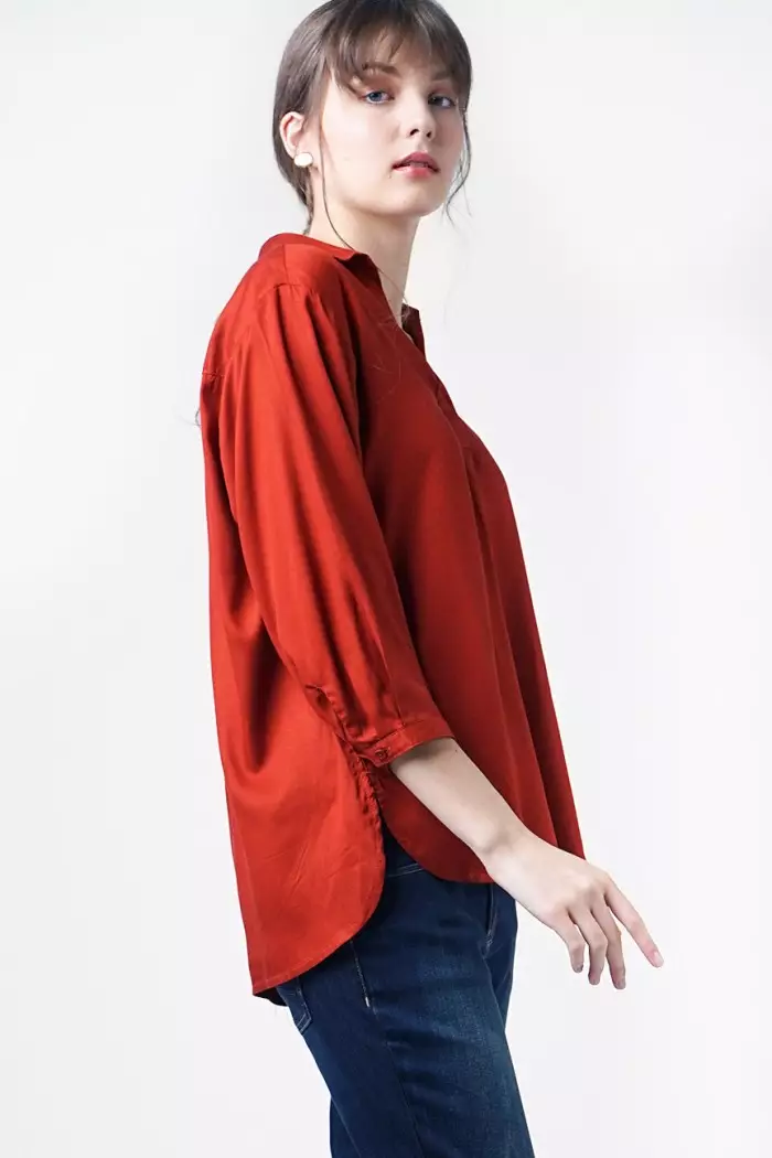 Kemeja Wanita Jytte Terracotta