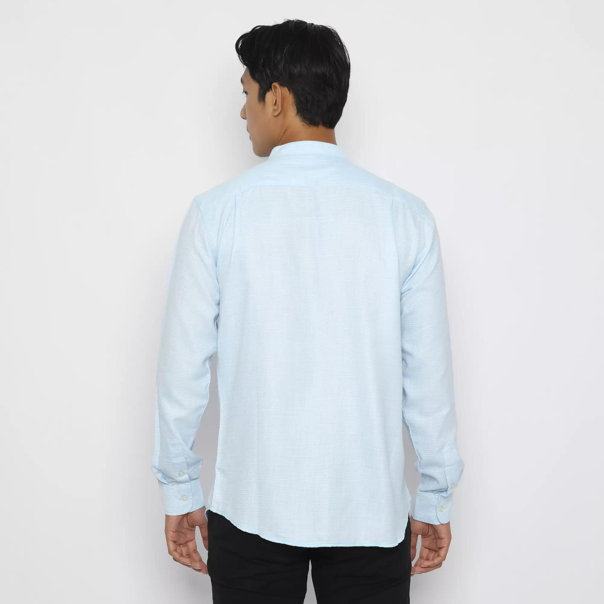 POLICE Kemeja Koko Border Pria 207260062 Blue