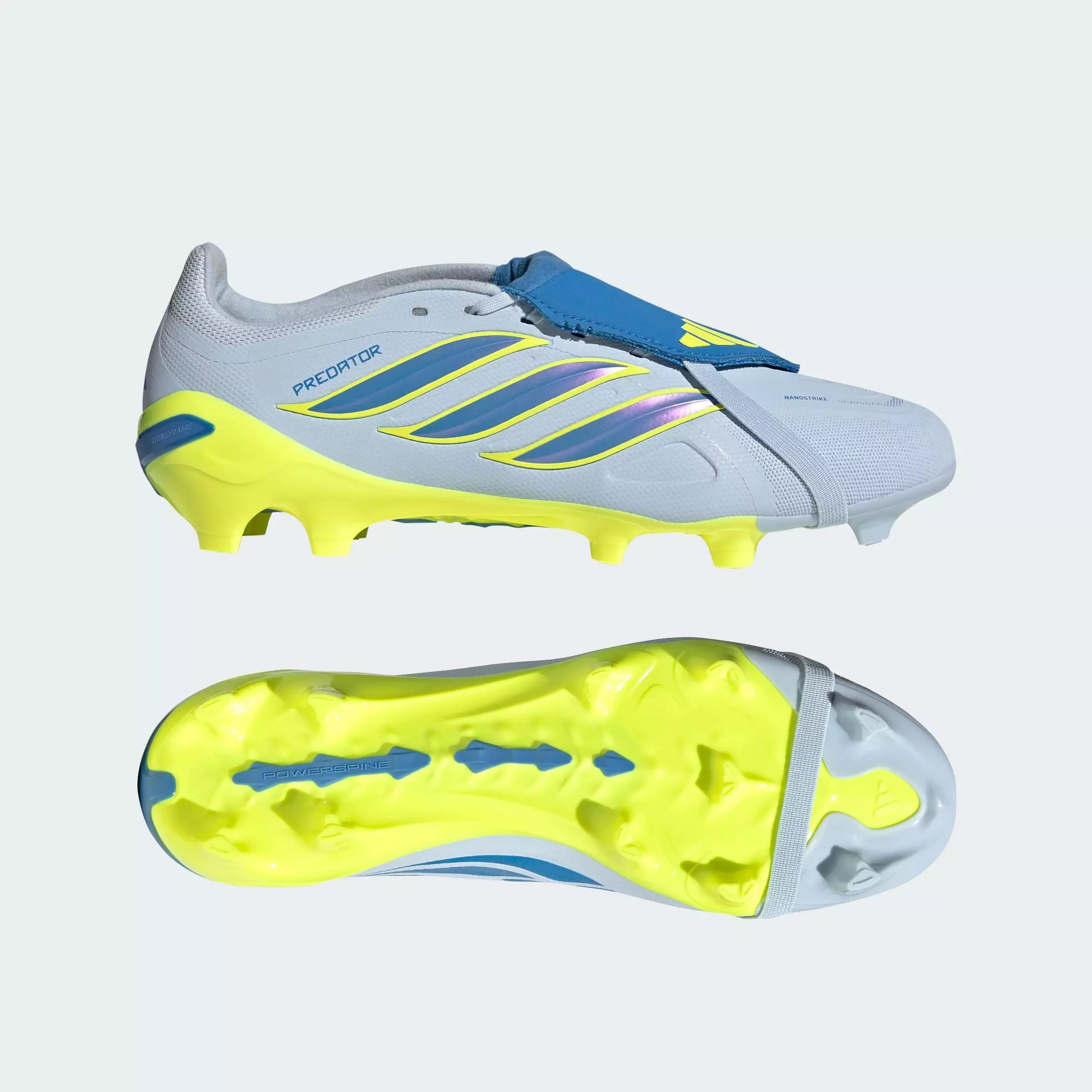 Football Predator League Fold-Over Tongue Firm Ground Football Boots Unisex Blue JS0423