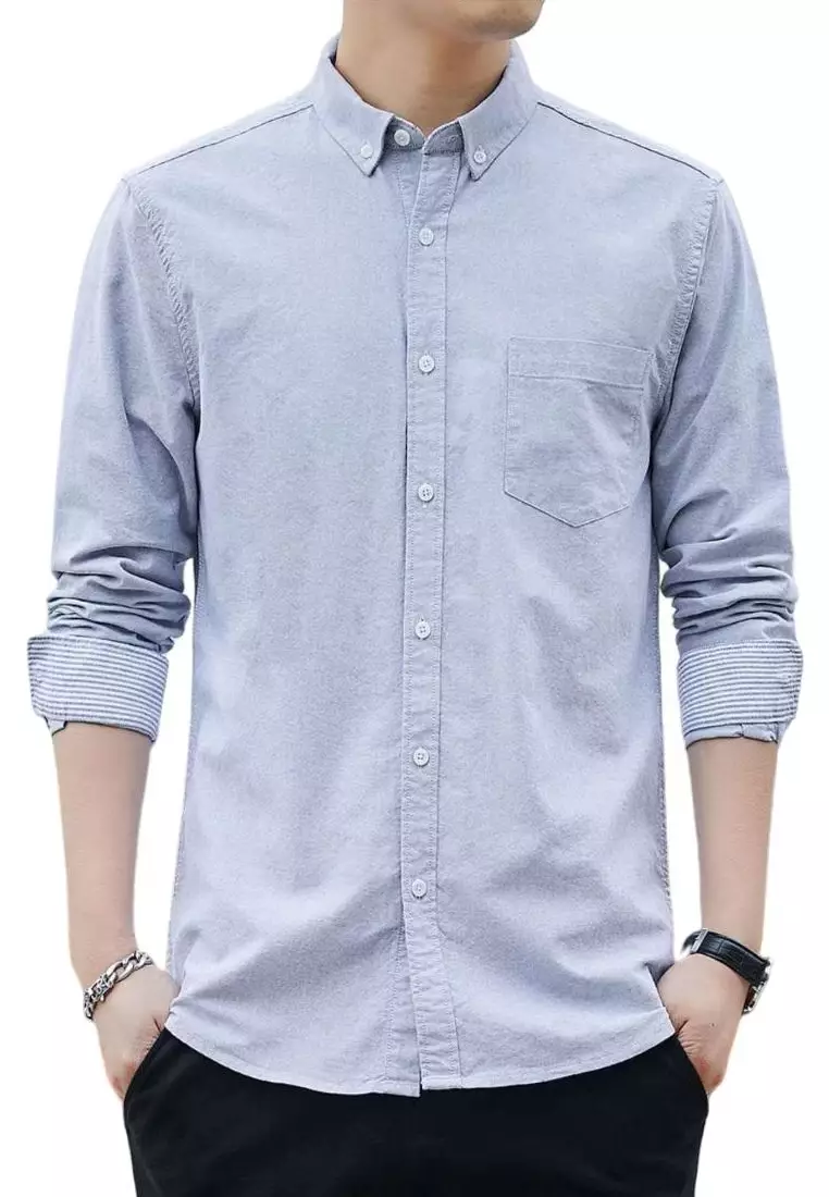 Slim Casual Long Sleeved Shirt C2001