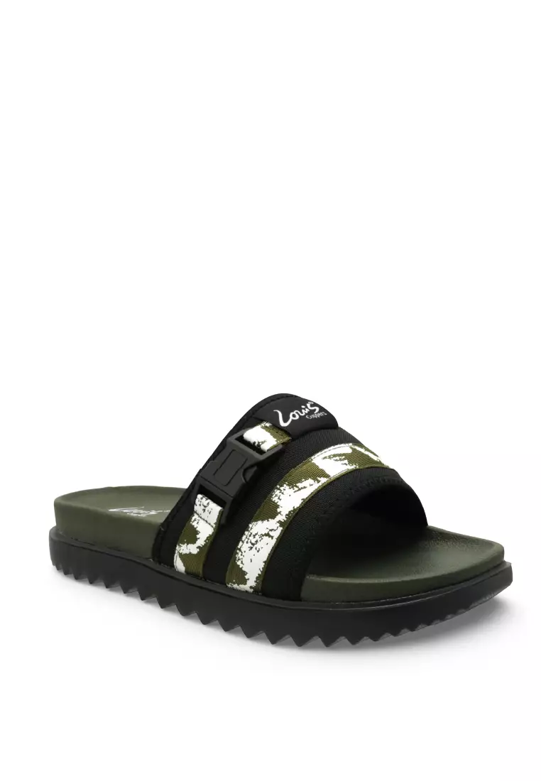 Men Slip On Faux Leather Classic Casual Sandals - 260141279