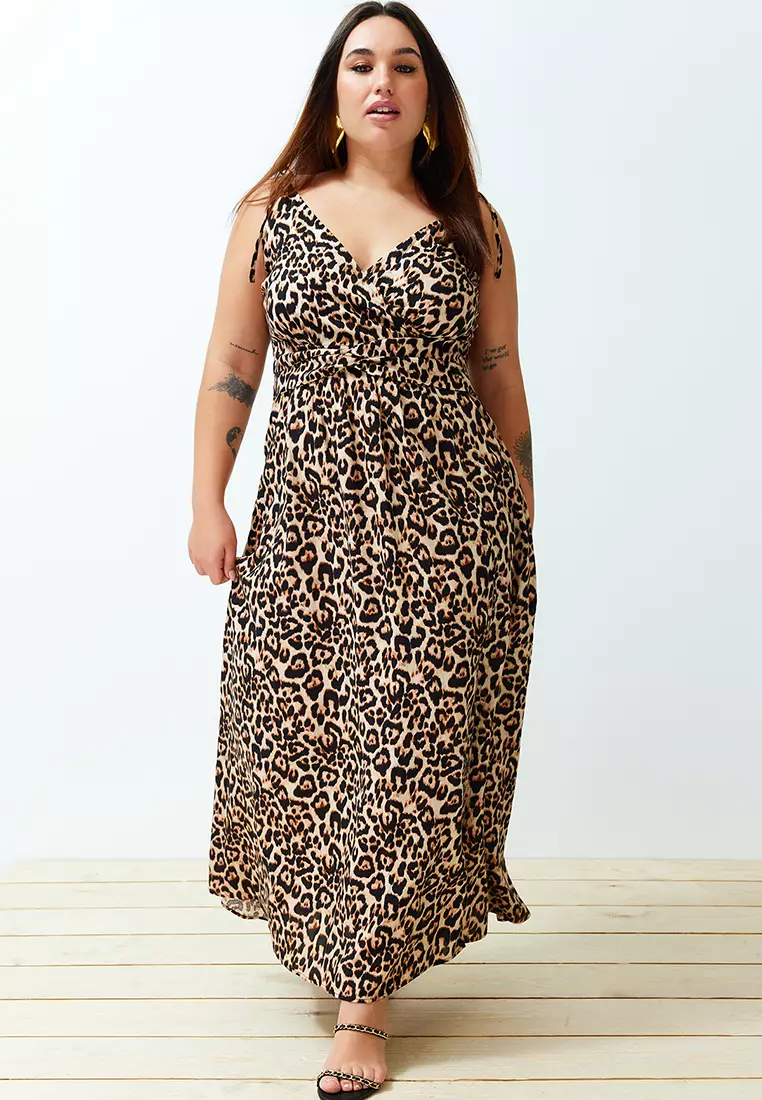Plus Size Viscose Maxi Dress