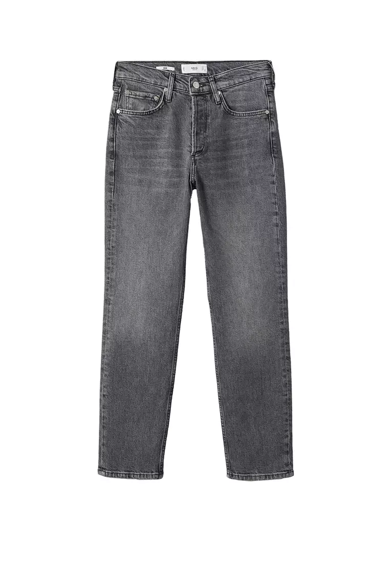 Buy Mango Medium-Waist Cropped Slim-Fit Jeans 2025 Online ZALORA