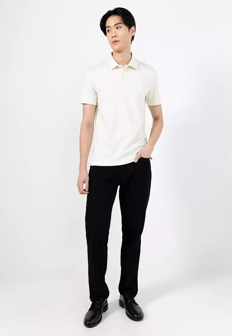 Interlock Cotton Slim Fit Polo Shirt - BOSS Business