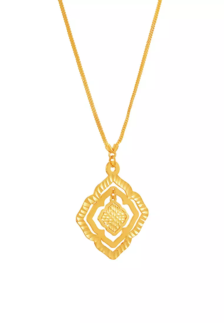 HABIB AL-ZAHRA | 916/22K Yellow Gold Necklace HLZN0011224