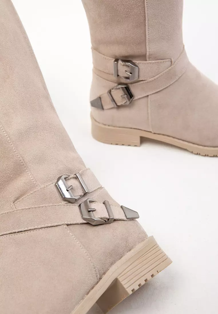 Buckle Knee-High Rider Boots