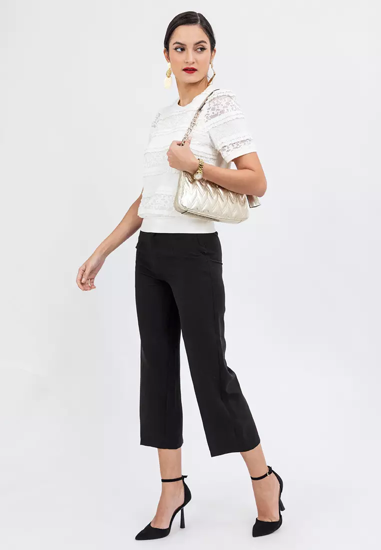 MAYUMI Lace Blouson Shirt