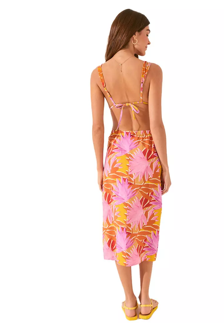 Tropical Texture Midi Sarong