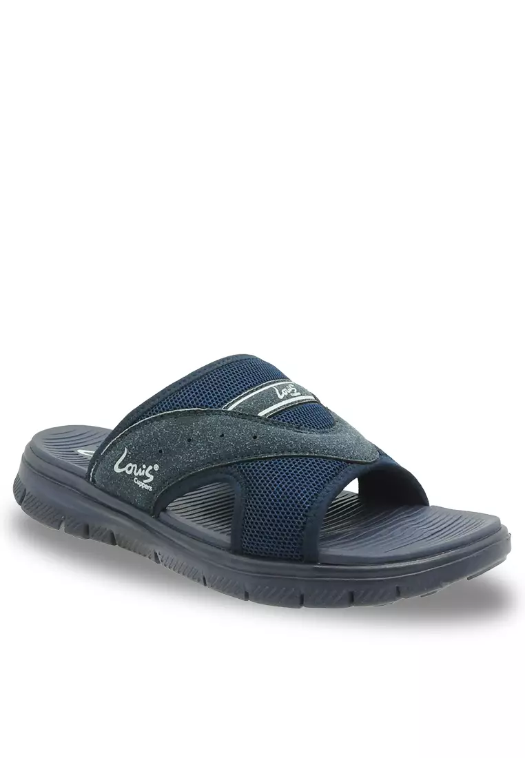 Louis Paneled Flat Sandals