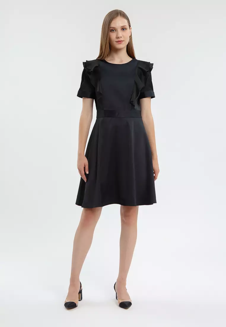 Minimal Natalie Dress Jet Black