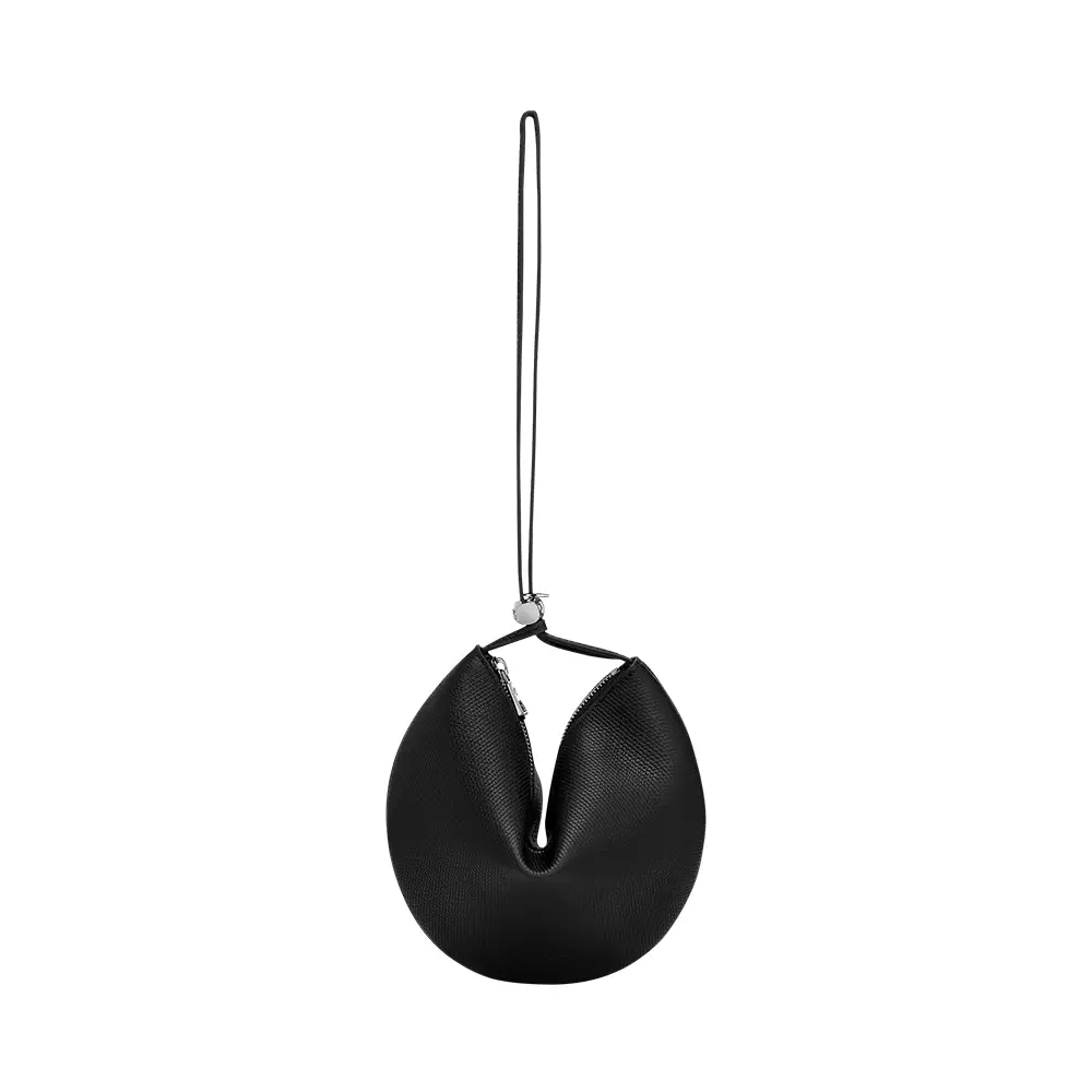 Le Roseau Leather Clutch Bag Black