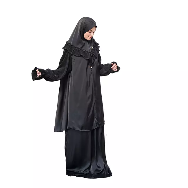 Jual Ritz Syari MUKENA HIJRAH 2 BLACK PREMIUM By RITZ SYARI Original ...