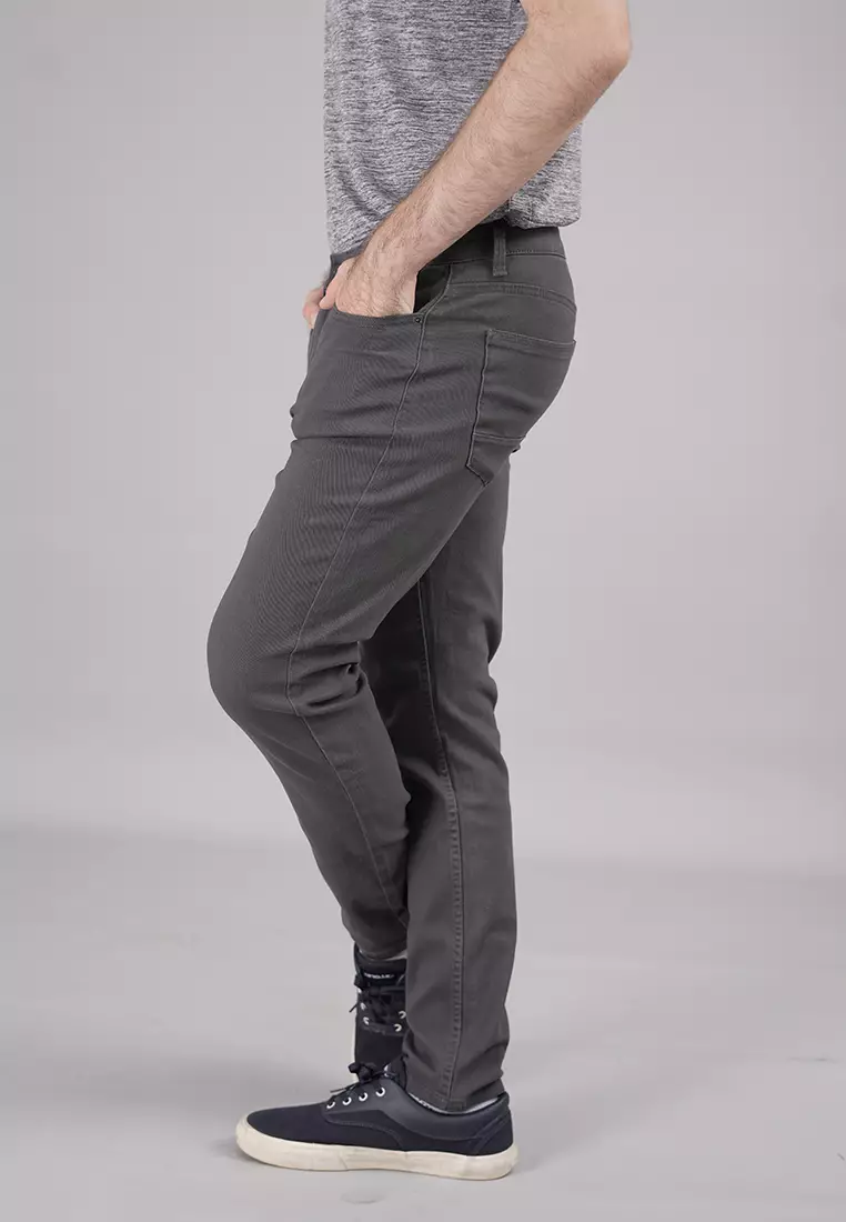 LGS - Celana Panjang Chinos - Celana Panjang - Abu -  jct.566.s048.002