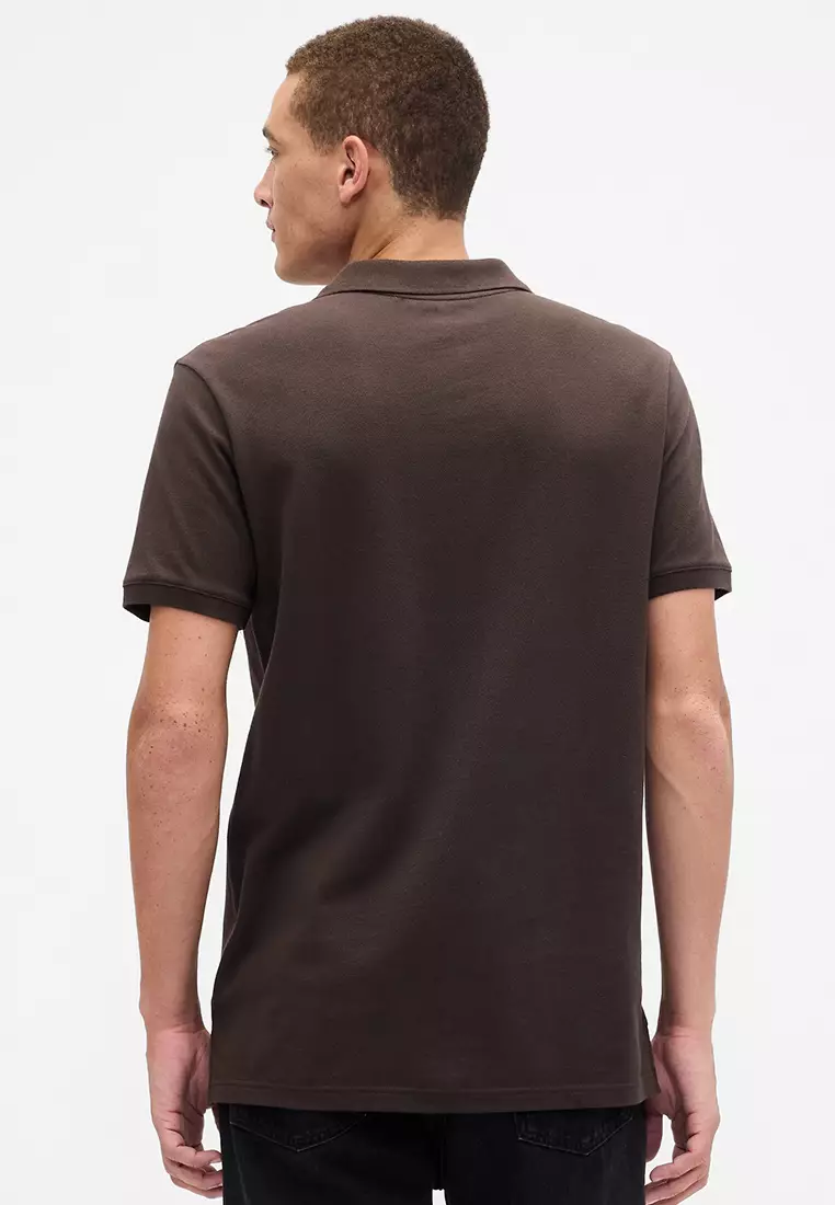Logo Pique Polo Shirt