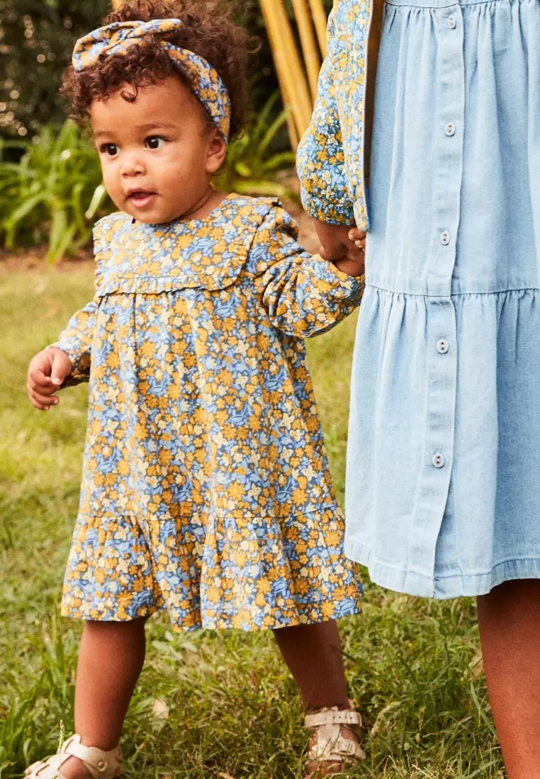 Floral print ruffle dress cheap