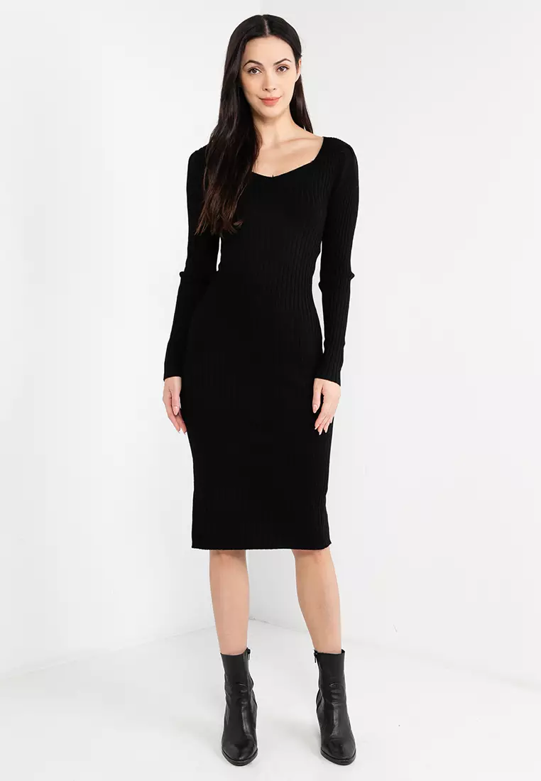 Buy ONLY Rachella Long Sleeves Knit Dress 2024 Online ZALORA