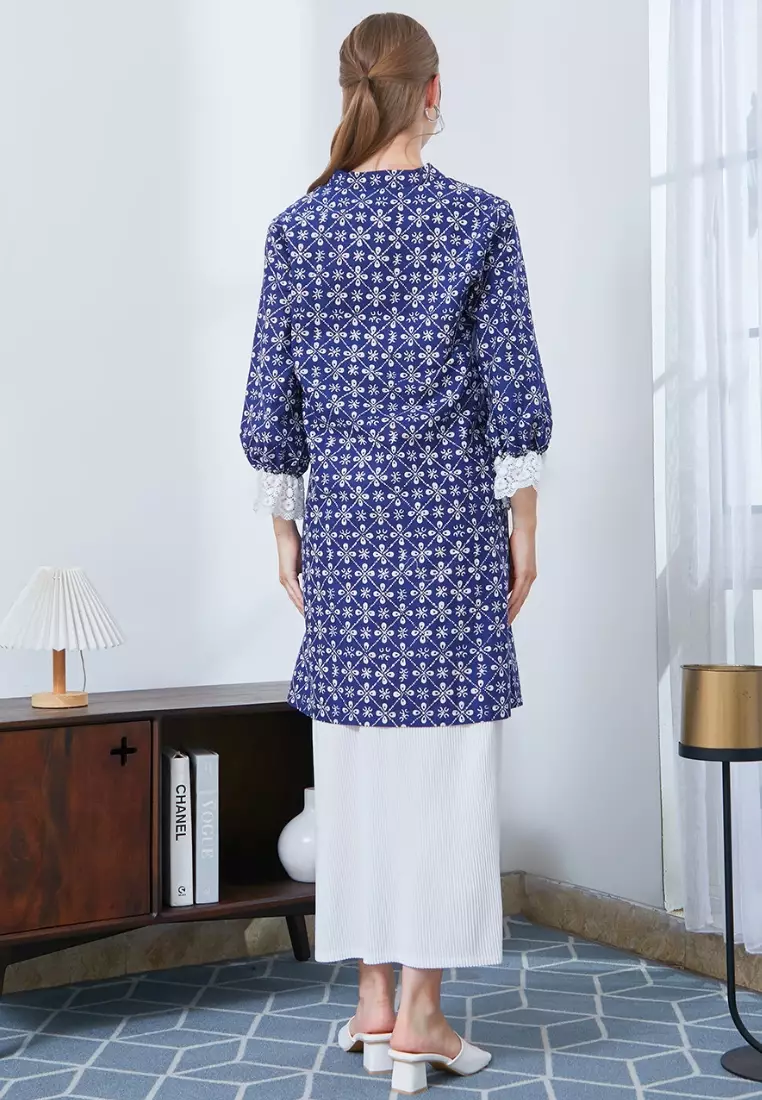 Nayara Atasan Kebaya Modern Prissa Biru