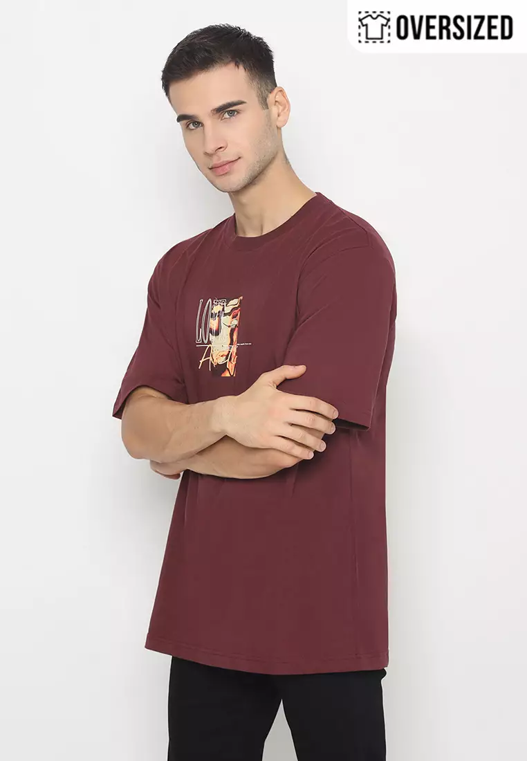 RBJ T-Shirt Cotton Combed Oversized Pria 2079350041