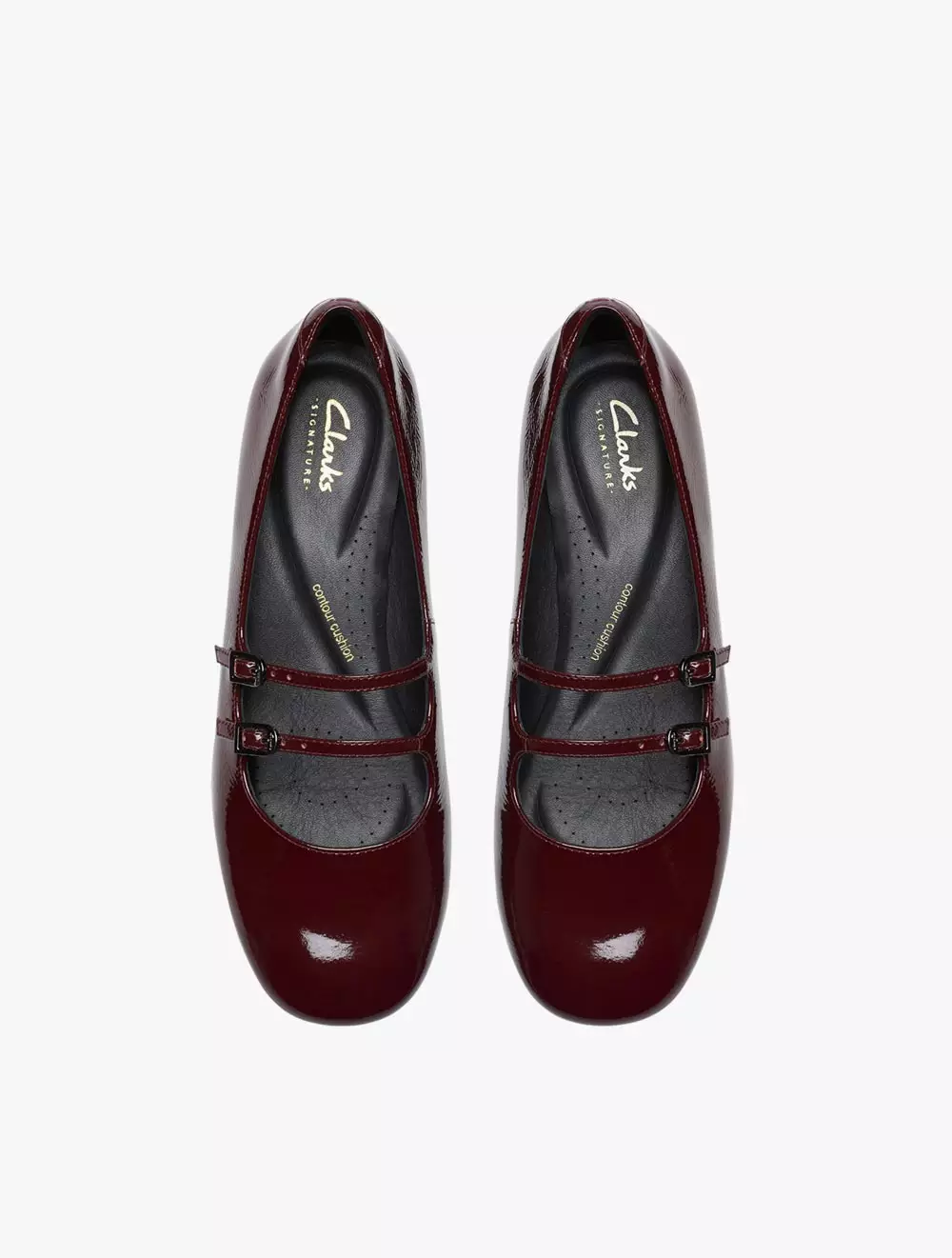 Clarks Daiss30 Shine Burgundy Patent