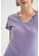 DeFacto purple Short Sleeve V-Neck Cotton T-Shirt 24992AAD4F18D3GS_4