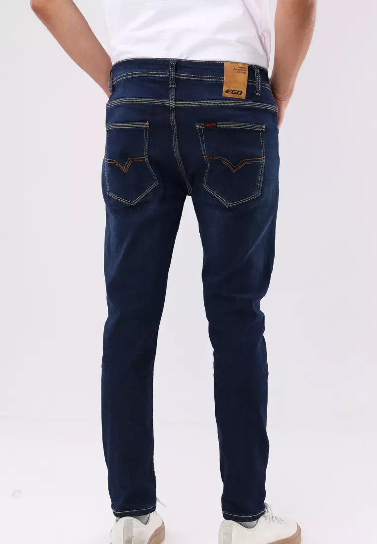 Denim Long Pants Skinny Fit Stretch