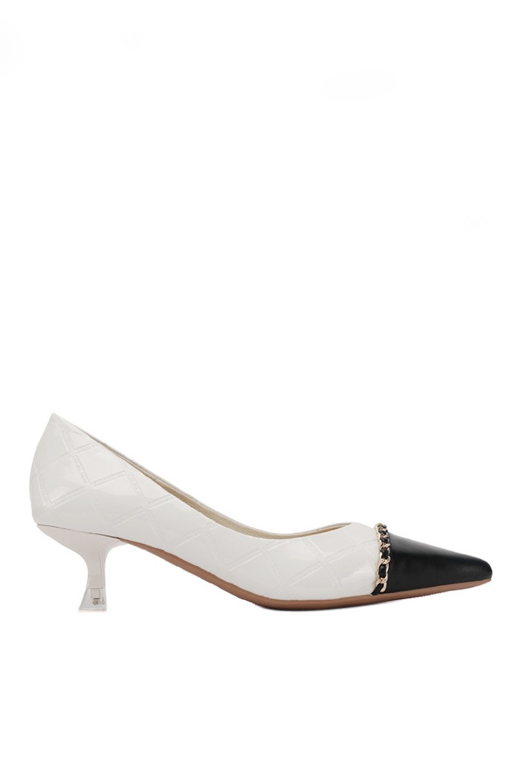 VANSA Color Matching Chain Mid-Heels VSW-H3361