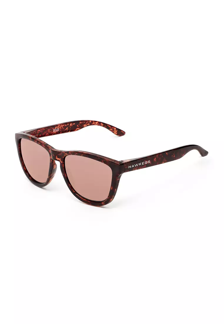 Hawkers Rose Gold ONE Sunglasses for Men and Women. UV400 Protection. Official Product Designed in Spainq